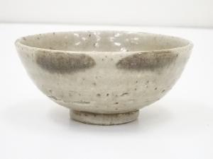 古物　灰釉茶碗